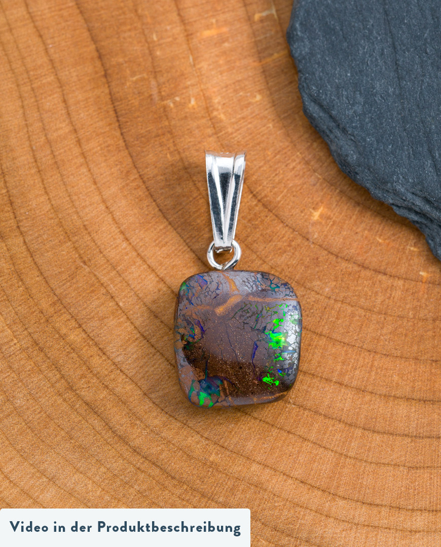 Conlight-Boulder-Opal-Queensland-Anhaenger-Silber