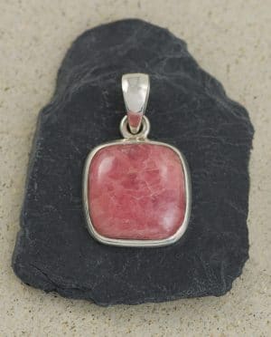 CONLIGHT Rhodochrosit Silber Anheanger Schmuck